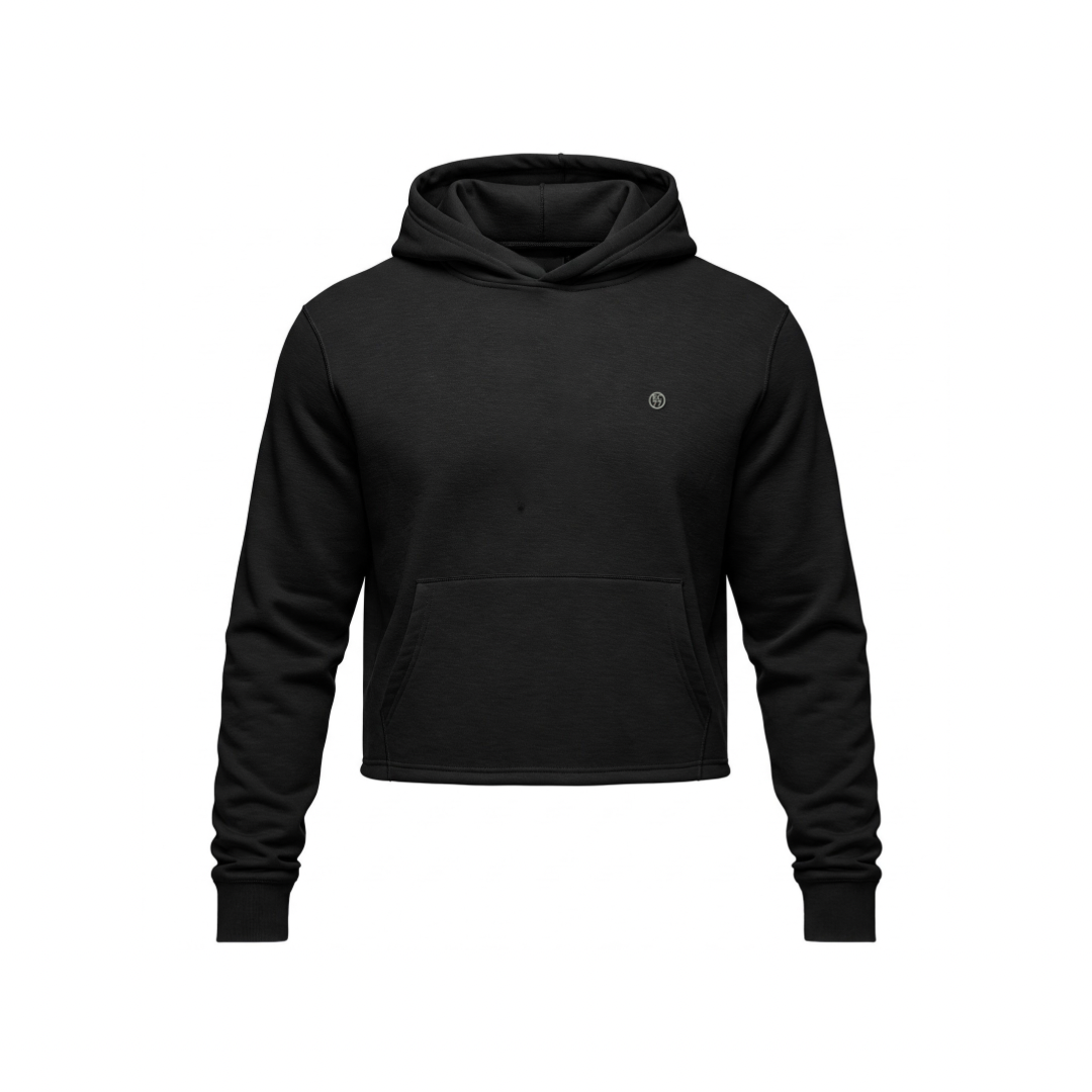 The Cropped French Terry Hooded Sweatshirt • Limited Stock
