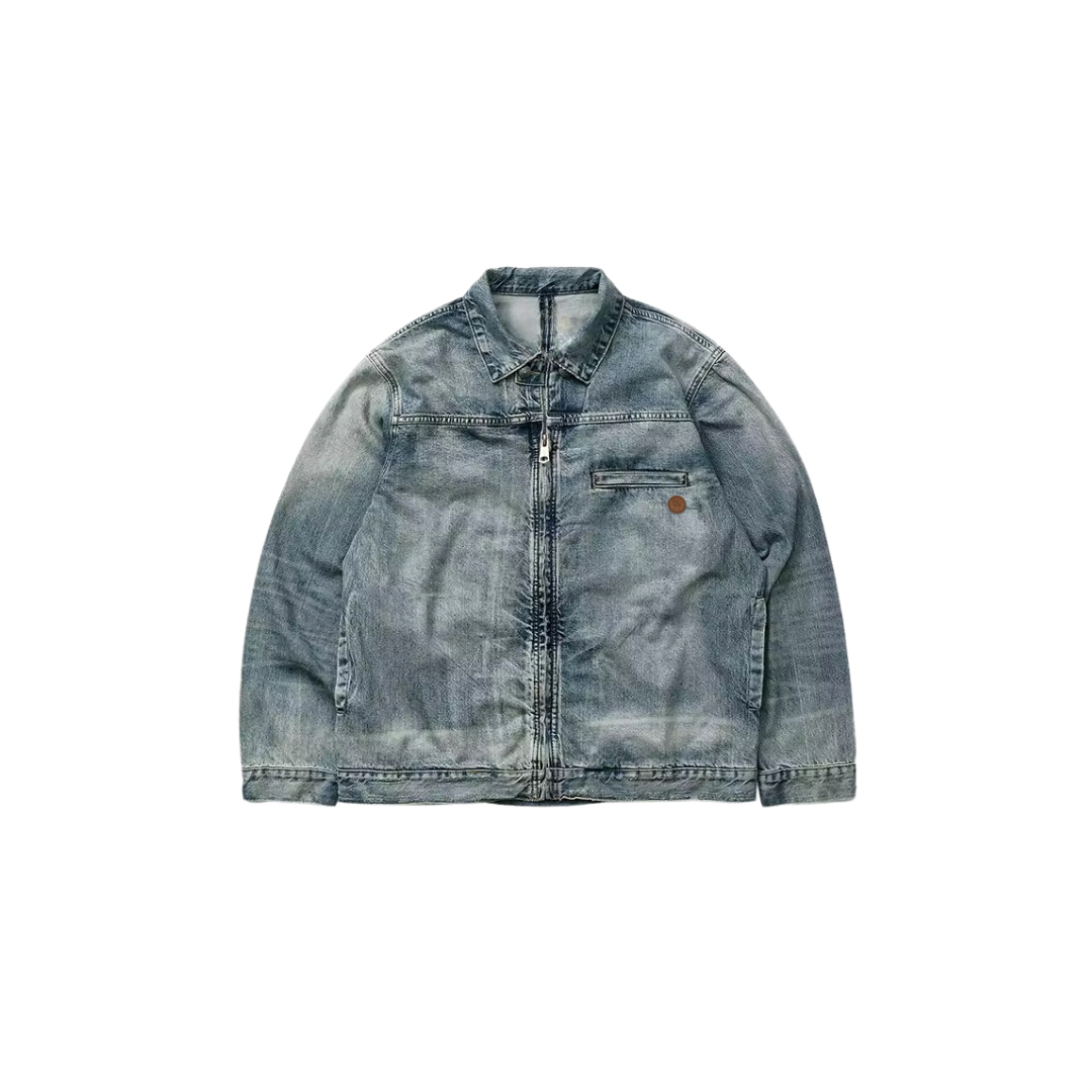 The Washed Zip Trucker Jacket – Elusion Clothing