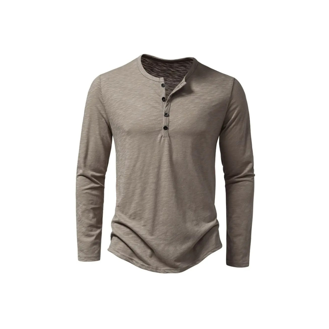 The Raw Edge Henley Shirt - Up to 2XL! - 50% OFF!