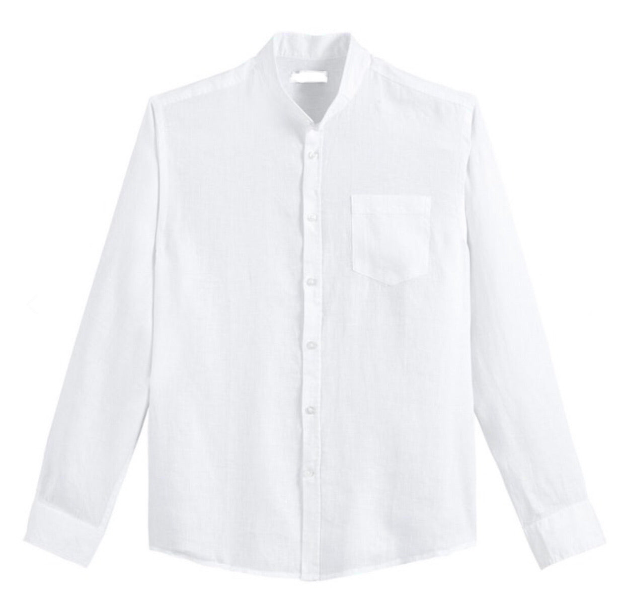 The Summer Linen Mandarin Shirt - Up to Size XXXL