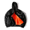 The Hooded Side Zip Bomber Jacket - Up to Size 5XL!